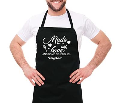 Funny Aprons for Women with Pockets, Kitchen Cooking Grilling BBQ Cute Chef Apron, Mothers Day Birthday Gifts for Women