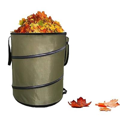 Altdorff Collapsible Garden Bag, Yard Waste Bags 2 Pack, Leaf Bag Resuable  Pop Up, 120L Large Collapsible Trash Can Camping with Drain Holes and