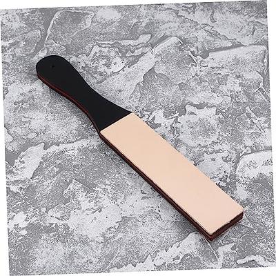 Leather Knife Sharpener Sharpening Strop Tool Black Wood Razor