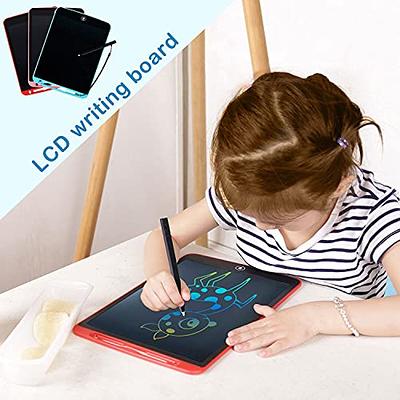 LCD Writing Tablet for Kids 10 Inch, Colorful Doodle Board Drawing Tablet  with Lock Function, Erasable Reusable Writing Pad, Educational for 3-6 Year