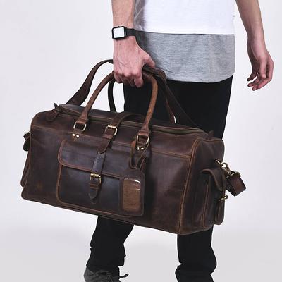 Monogrammed Duffle Bag, Personalized Mens Travel Canvas Leather Duffel  Weekend Luggage Unique Christmas Gifts, Carry-On Bag - Yahoo Shopping