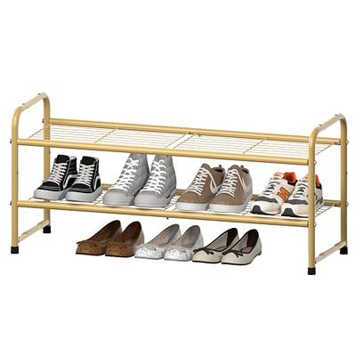 Earleane Free Standing Shoe Rack Shelf 16 Pairs Metal Shoe Storage Organizer  Unit Entryway Closet Dorm - Yahoo Shopping