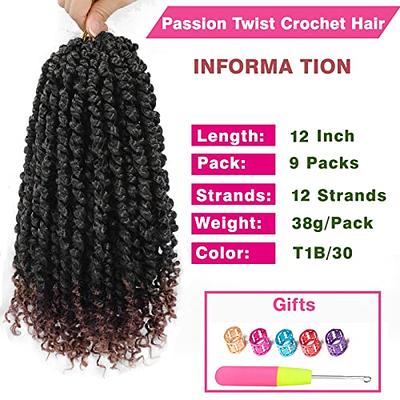 Passion Twist Braided Wig Crochet Braid Handmade Gift for Her 