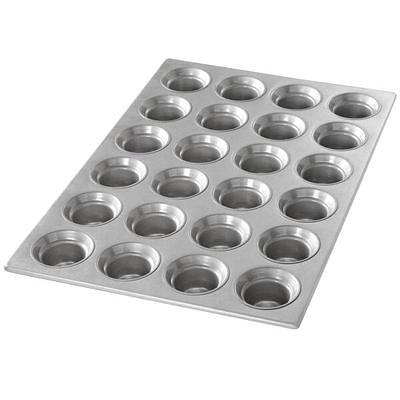 Fox Run Muffin and Cupcake Pan, Micro, Extra Small 6 Cup, Stainless Steel