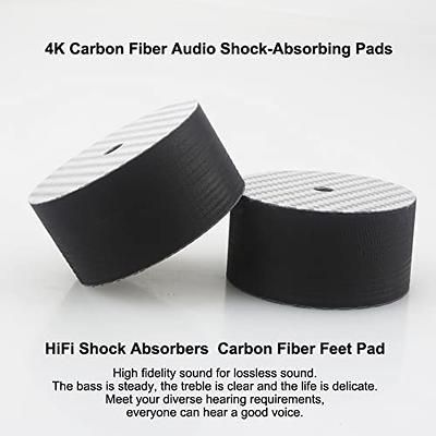 8Pcs Speaker Rubber Feet Anti-vibration Base Pad Stand for Speaker Guitar  Amplifier w/Screws 30x20mm