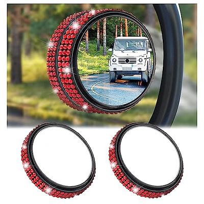 Car Blind Spot Mirrors 2 Pack,Bling Side View Mirror Blindspot Rhinestone  Car Accessories for Safe Driving & Car Decorations,Universal 2 Round HD  Wide Angle Blind Spot Car Mirror (Red) - Yahoo Shopping