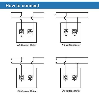 uxcell AC 0-300V Square Panel Analog Voltmeter Voltage Meter Gauge