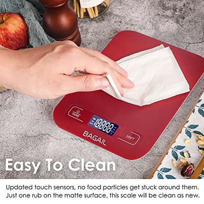 CHWARES Food Scale, Rechargeable Kitchen Scale with Trays 3000g/0.1g, Small  Scale with Tare Function Digital Scale Grams and Ounces for Weight Loss