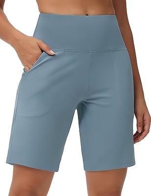  THE GYM PEOPLE Womens High Waisted Running Shorts