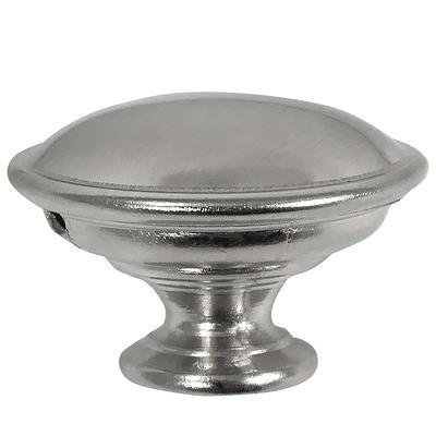 Brainerd Pedestal 1-1/8-in Brushed Brass Round Cabinet Knob at