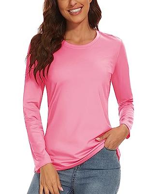 TACVASEN Womens Gym Shirts Long Sleeve Shirts Sun Protection