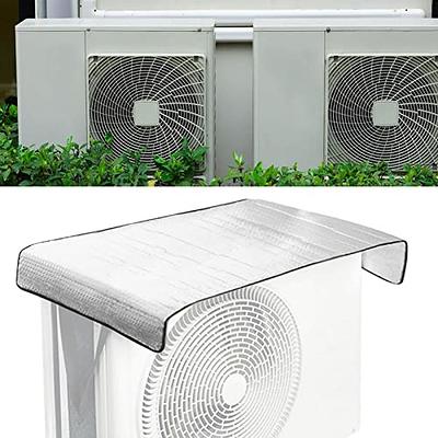 TRELC Air Conditioner Cover, All Seasons Mesh Air Conditioner Cover for  Outdoor AC Unit, Adjustable AC Unit Defender Cover Protect from Clogging 