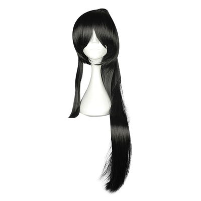 Unique Bargains Curly Wig Wigs For Women 30 Black White With Wig