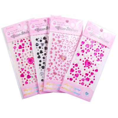  WINORDA 40 Sheets Glitter Heart Stickers Colorful Decorative  Love Stickers Self-Adhesive Sparkle Heart Stickers for Scrapbooking or  Crafting Valentine's Day Love Embellishment