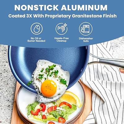 Granitestone 6-Piece Nonstick Stackable Bakeware Set, Blue