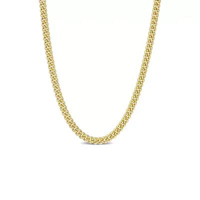 Belk & Co Solid Glitter Necklace in 14K Yellow Gold, 18 in