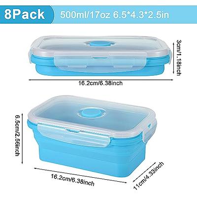 50 pack, 17oz] Food Storage Containers With Lids - Plastic