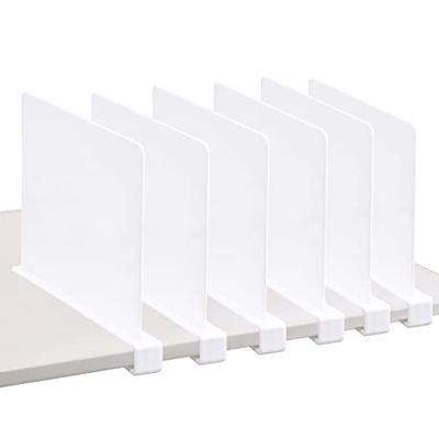 Hekmaden Acrylic Shelf Dividers for Closet Organization 6PCS，Clear Shelf  Divider Fits Shelves of 0.4-1 Inch, Shelf Divider for Wooden Shelving -  Yahoo Shopping