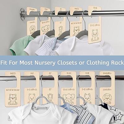 Nursery Closet Divider Hangers, Baby Clothes Organizer, Clothing