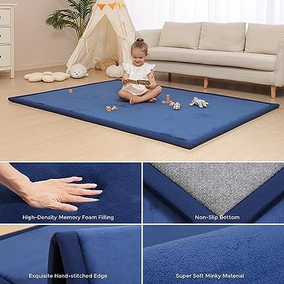 Thicken Memory Foam Baby Play Mat,Large Velvet Area Rug Non-Slip Carpet  Crawling Rugs for Nursery Bedroom Living Room Yoga Mat Tatami Mat-Dark  Green 100x200cm(39x79inch) : : Baby
