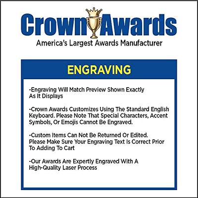 Crown Awards Baseball Trophies with Custom Engraving, 6 Personalized Boys  Baseball Championship Trophy On Black Base Prime