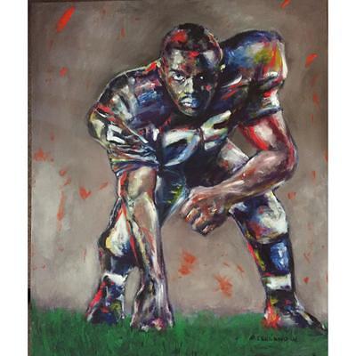 Tom Brady painting, Sports artist Mark Trubisky