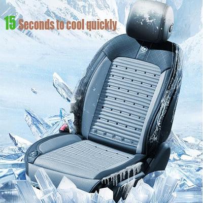 12V Summer Car Cooling Seat Cushion With Fans Ventilation Breathable Mat  Cover