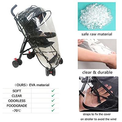 Universal Stroller Rain Cover EVA Stroller Weather Shield Baby Stroller  Waterproof & Windproof Rain Cover Baby