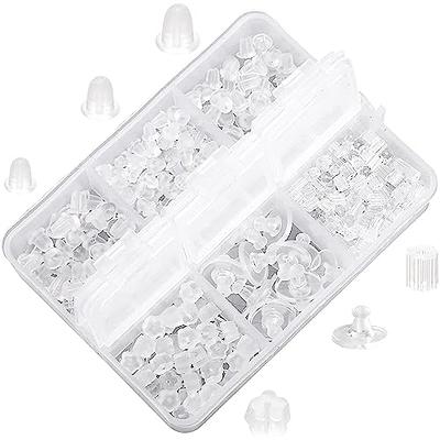 Silicone Earring Backs, Roctee Real 925 Solid Silver Earring Backs for  Studs, 18 PCS Silicone Locking