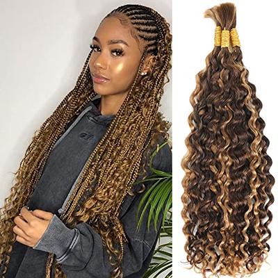 613 Blonde Double Drawn Deep Wave Bulk Human Hair For Braiding