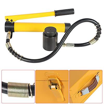 POWLAB Hydraulic Knockout Punch Hole Driver Kit 10 Ton, Manual Hydraulic Hole  Punch kit Complete Tool
