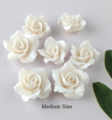 how to make polymer clay roses