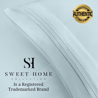 Sweet Home Collection 1800 Series Bed Sheets - Extra Soft Microfiber Deep Pocket Sheet Set - White, Twin