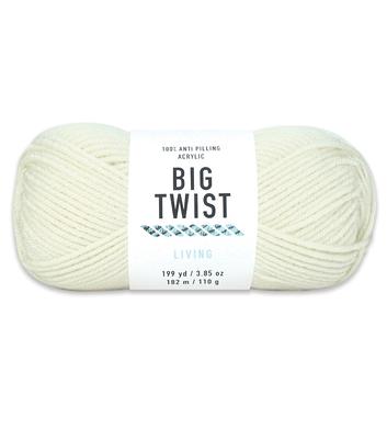 Brand New - Big Twist Value Yarn Cream 100% Acrylic Worsted 6 oz