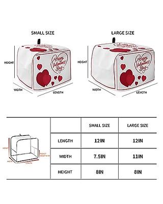 Toaster Dust Cover for Kitchen 2 Slice, Happy Valentine's Day Love Red  Heart Pattern Bread Maker Covers Toasters for Fingerprint Protector  Washable Small Appliance Covers Accessories (12x7.5x8in) - Yahoo Shopping