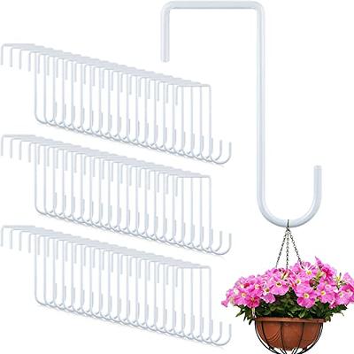 HiGift 8 Pack Vinyl Fence Hooks, 2 x 6 inch Patio Hangers White Powder  Coated Steel Fence Hangers for Hanging Plants, Planters, Bird Feeders,  Lights, Pool Tools - Yahoo Shopping