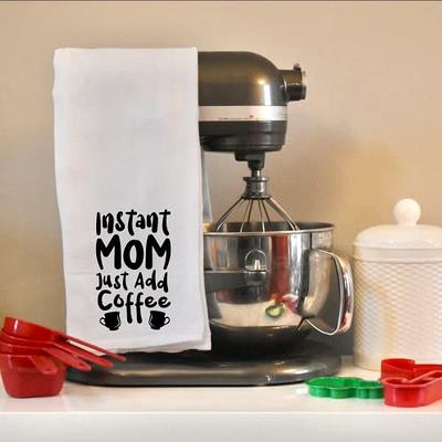 100% Cotton Kitchen Towels Printed with Cute Kitchen Sayings 'Drink the  Coffee