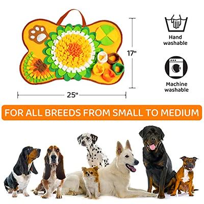 Large Dog Snuffle Mat with Detachable Pads: Great Toy for Big Large Dogs!  Interactive Training for Pet Sniffing, Stress Relief, Nosework, and Feeding