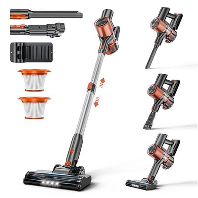 HOMPANY Cordless Vacuum Cleaner, 500W/40Kpa Stick Vacuum with Touch Screen