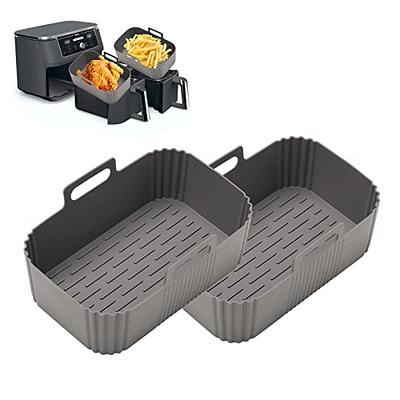 OUTXE 2-Pack 10 QT Silicone Air Fryer Liners for Ninja Dual Zone DZ401