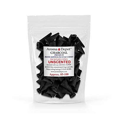 2'' BACKFLOW Unscented 100 Charcoal Incense Cones - Ideal for Incense  Making, Add Any Aroma Depot Fragrance Oil to Make Your own Scented Cones.  (Approx. 85-100) - Yahoo Shopping