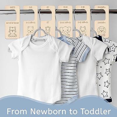 Baby Hangers for Closet Non-Slip HGYZE 11-14 Adjustable Infant Clothes  Hang