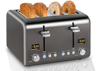 Dualit NewGen Extra-Wide Slot Toaster, 4-Slice, Polished Chrome