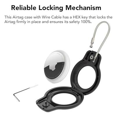 Secure Holder with Wire Cable for AirTag