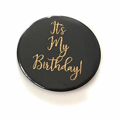 It's My Birthday Ribbon Satin Fabric Happy Birthday Tinplate Badge