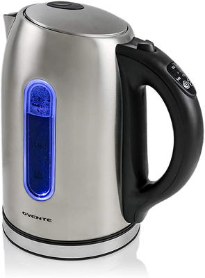 Mueller Premium 1500W Electric Kettle with SpeedBoil Tech, 1.8 Liter  Cordless with LED Light, Borosilicate Glass, Auto Shut-Off and Boil-Dry  Protection 