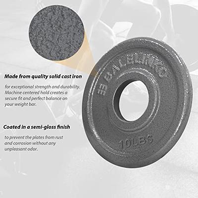 BalanceFrom Tri-Grip Cast Iron Plate Weight Plate for Strength Training,  Weightlifting and Crossfit, 1-Inch, 2.5lbs Single 