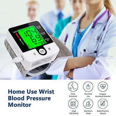 Sejoy Blood Pressure Monitor Upper Arm, Automatic Digital BP Machine for Home  Use, X-Large Cuff, Large Backlit Display,USB cable, Purple 