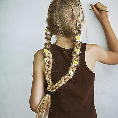  Hair Beads for Braids for Girls, 1.2/1.5mm Elastic