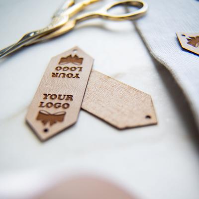 Personalized Leather Labels, Custom Tag, Leather Tags For Knit